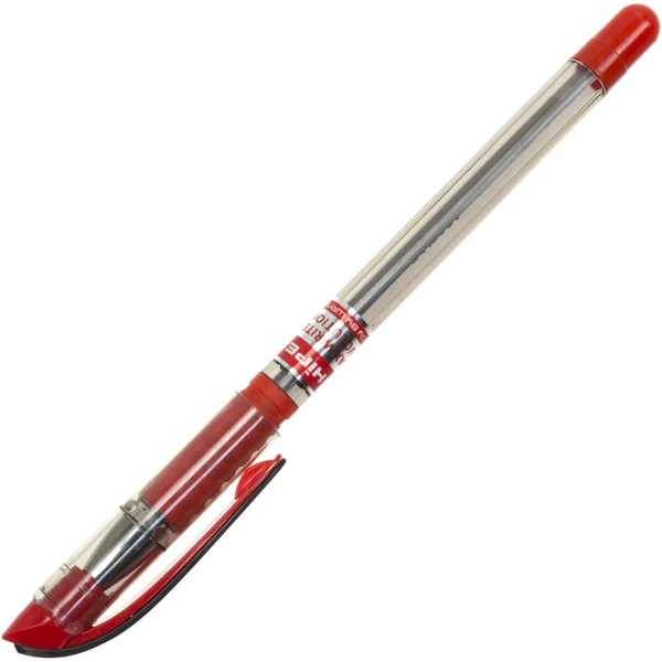 Ручка масляна Hiper Max Writer Evolution 0,7 мм. червона, HO-335-ES