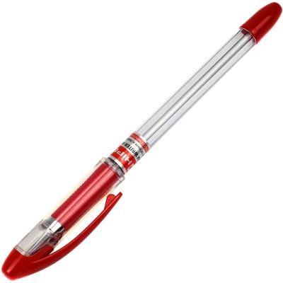 Ручка масляна Hiper Max Writer 0,7 мм. червона, HO-335