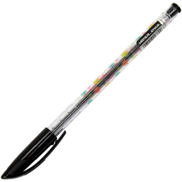 Ручка масляна Hiper Stylo 0,6 мм. чорна, HO-545
