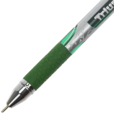 Ручка масляна Hiper Triumph 0,7 мм. зелена, HO-195