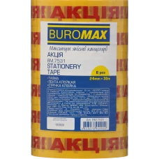 Стрічка клейка канцелярська 24мм.*30м, "АКЦІЯ", BM.7531