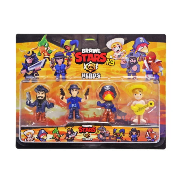 Набір фігурок "Brawl Stars" на блістері 4шт, 191053 р.30*20,5см.