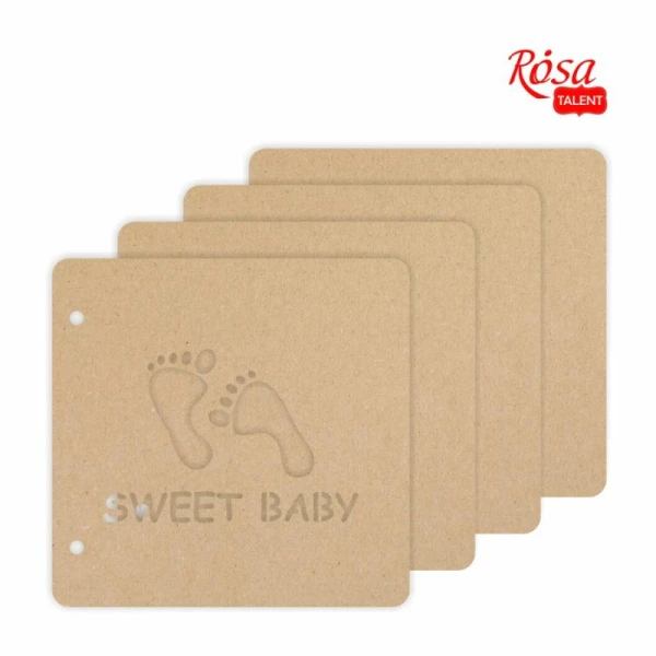 Заготовка для альбому "Sweet baby", 20*20,5см, 4 ст., ROSA Talent