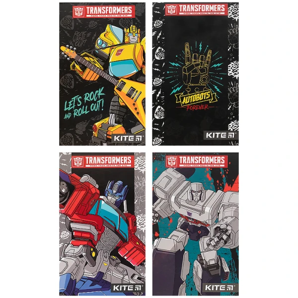 Блокнот-планшет А6, 50арк, нелінований Transformers TF21-195 Kite