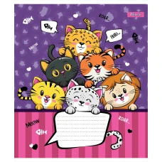 Зошит А5/12 арк лінія 1В Cute kittens, 765791