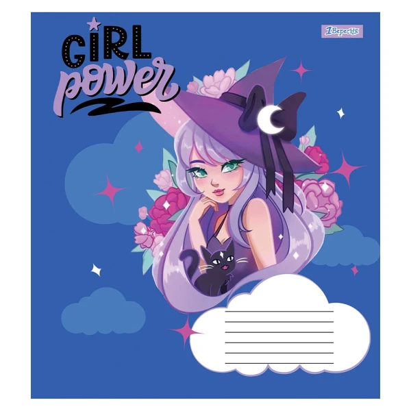 Зошит А5/12 арк кліт 1В Girl power, 766513