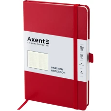 Книга записна Partner, 125*195, 96арк, кліт, червоний 8201-03-А