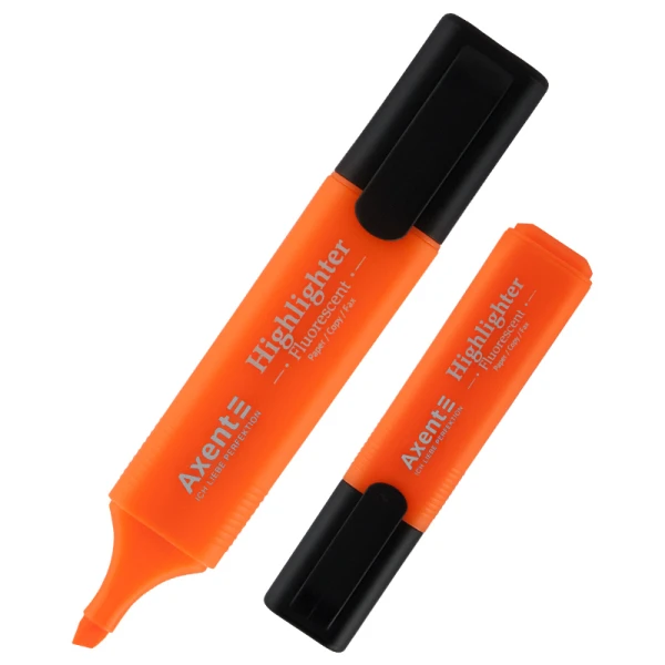 Маркер Highlighter 2531-А, 1-5 мм клиноп. помаранчевий Axent
