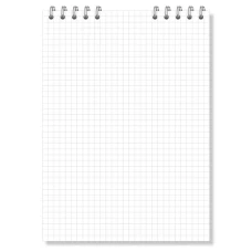 Блокнот А6 (100*155) 48арк., клітка, обкл. картон, спіраль, А6 БЄ