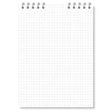 Блокнот А6 (100*155) 48арк., клітка, обкл. картон, спіраль, А6 БЄ