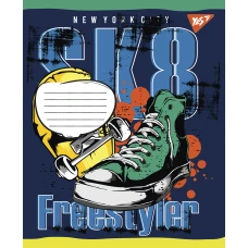 Зошит А5/12 арк лінія YES Skates, 765806
