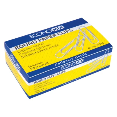 Скрiпка кругла 50 мм, 100 шт. Е41010 Economix