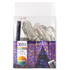 Гірлянда-штора 300 LED, різнокольорова, 3*3 м, від USB, 9133-024