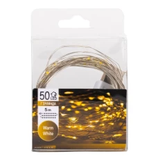 Гірлянда "Роса" 50 LED, жовта, 5 м, від USB, 9133-009
