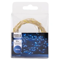 Гірлянда "Роса" 100 LED, біла, 10 м, від USB, 9133-011