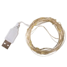 Гірлянда "Роса" 100 LED, біла, 10 м, від USB, 9133-011