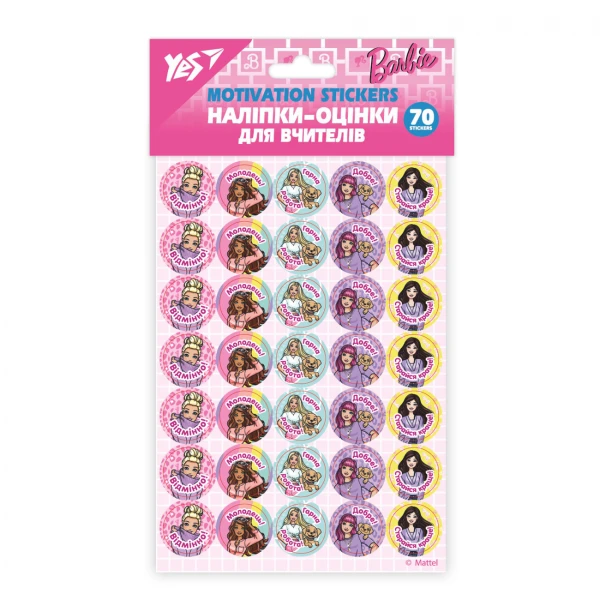Наліпки-оцінки "Barbie" 955388 YES