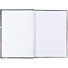 Книга записна тверда обкл. А5, 96 арк., кліт., Crimson fleur 8459-4-A