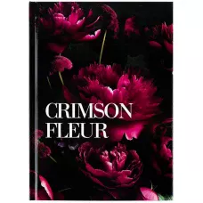 Книга записна тверда обкл. А5, 96 арк., кліт., Crimson fleur 8459-4-A