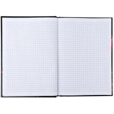 Книга записна тверда обкл. А5, 96 арк., кліт., Maroon fleur 8459-1-A