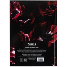 Книга записна тверда обкл. А5, 96 арк., кліт., Maroon fleur 8459-1-A