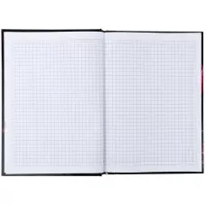 Книга записна тверда обкл. А5, 96 арк., кліт., Maroon fleur 8459-1-A
