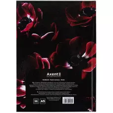 Книга записна тверда обкл. А5, 96 арк., кліт., Maroon fleur 8459-1-A