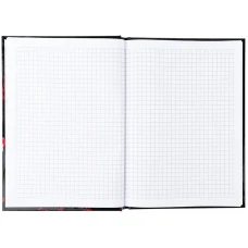 Книга записна тверда обкл. А5, 96 арк., кліт., Red fleur 8459-3-A