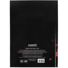 Книга записна тверда обкл. А5, 96 арк., кліт., Red fleur 8459-3-A