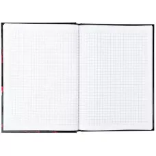 Книга записна тверда обкл. А5, 96 арк., кліт., Red fleur 8459-3-A