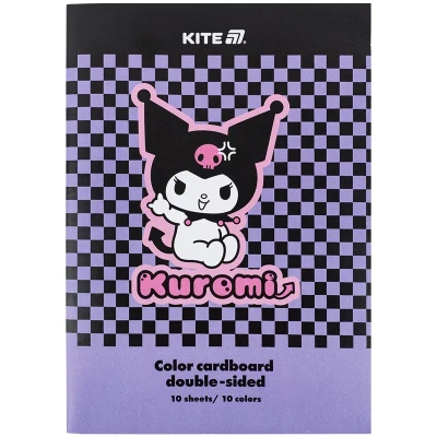 Картон кольоровий двостор. (10арк/10кол), А4 Kuromi HK24-255-2 Kite