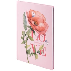 Книга записна тверда обкл. А5, 96 арк., кліт., Love 8459-6-A