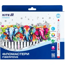 Фломастери, набір 36шт, Kite Creative Superwashable K-1154