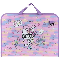 Портфель на блискавці 1 відділ., A3+, Hello Kitty HK24-411 Kite