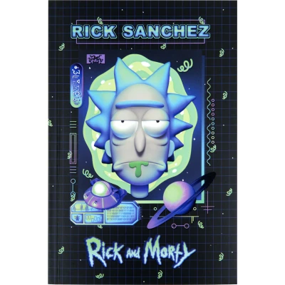 Блокнот термобіндер А5 64арк. нелінований Rick and Morty RM23-193-1 Kite