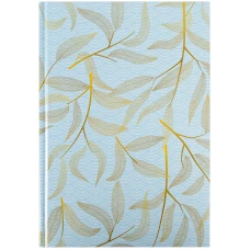 Книга записна А4, 96арк., кліт, тверда обкл., Waves, блакитна 8422-560-A