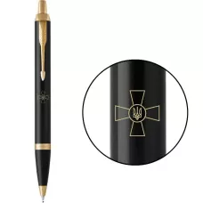 Ручка кулькова Parker IM Black GT BP Емблема ЗСУ 22032_W001y