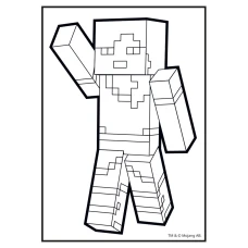 Розмальовка А4 "Minecraft" з наліпками, 8 с. 743221 YES