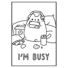 Розмальовка А4 "Pusheen" з наліпками, 8 с. 743229 YES