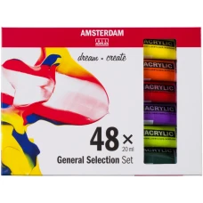 Набір акрилових фарб, AMSTERDAM GENERAL SELECTION, 48*20мл, Royal Talens