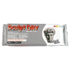 Маса для моделювання, сіра, самозастигаюча, 500 г., ''Sculpt Dry'', MUNGYO