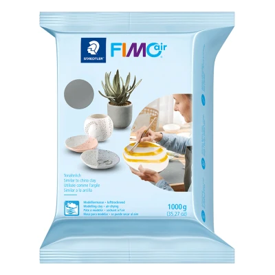 Пластика самозастигаюча, сіра, 1 кг, Fimo Air
