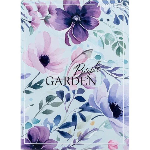 Зошит для записів А4 96 арк., кліт., Purple Garden 4782-6-A