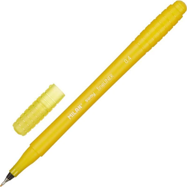 Лiнер SWAY fineliner 0,4 мм., жовтий (ціна за 1шт.) 06180480 Milan