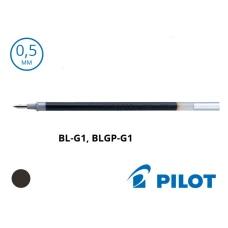 Стрижень гелевий Pilot BLS-G1-5-B, 0,5 мм. чорний