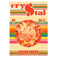 Папір кольоровий Crystal Color Paper А4 80 г/м. 100 арк. пастель Peach 150, персик