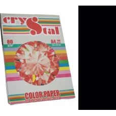 Папір кольоровий Crystal Color Paper А4 80 г/м. 100 арк. темний Black 401, чорний