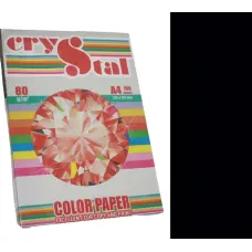 Папір кольоровий Crystal Color Paper А4 80 г/м. 100 арк. темний Black 401, чорний