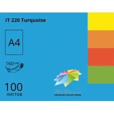Папір кольоровий Spectra Color А4 160 г/м2. 100арк. інтенсив Turquoise 220, синій