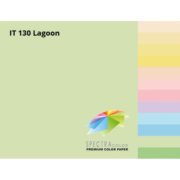 Папір кольоровий Spectra Color А4 75 г/м2. 500арк. пастель Lagoon 130, св.зелений